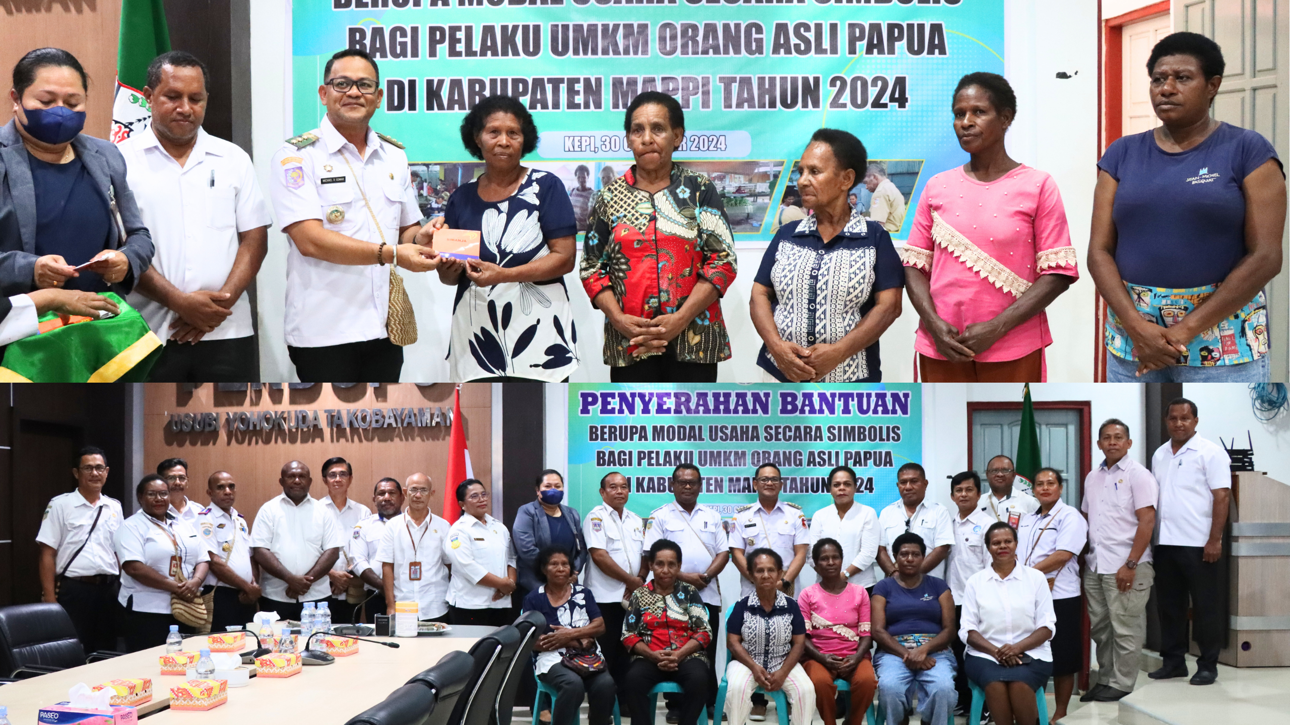 Pemkab Mappi Serahkan Bantuan Stimulan Bagi Pelaku UMKM Asli Papua